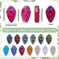 156Pcs 13 Colors Electroplate Glass Beads&nbsp;EGLA-SC0001-66