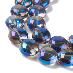Transparent Electroplate Glass Bead Strands&nbsp;EGLA-P049-01A-FR02