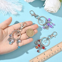 Alloy & Glass Keychains&nbsp;KEYC-YW00303-02