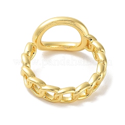 Brass Open Cuff Ring&nbsp;RJEW-E292-09G