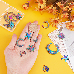 16Pcs 8 Style Alloy Pendants&nbsp;FIND-PH0007-27
