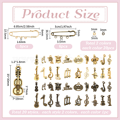 Musical Instrument Series DIY Brooch Making Kits&nbsp;DIY-PH0032-69