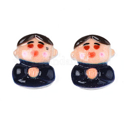 Spray Painted Opaque Resin Cabochons&nbsp;CRES-S302-74