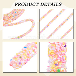 AB Plastic Glitter Sequin Rope for DIY Wedding Dresses Costume Clothing Shoes Jewelry Accessory&nbsp;OCOR-WH20007-02A-04