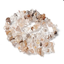 Natural Rutilated Quartz Beads Strands&nbsp;G-M205-96