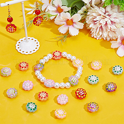 21Pcs 7 Colors Glass Enamel Beads&nbsp;GLAA-PA0001-38