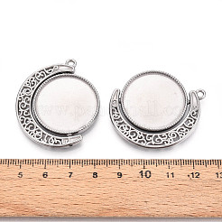 Non-Tarnish 304 Stainless Steel Rotatable Pendant Cabochon Settings&nbsp;STAS-N114-01P