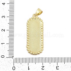 Brass Micro Pave Cubic Zirconia Pendants&nbsp;KK-I723-13G