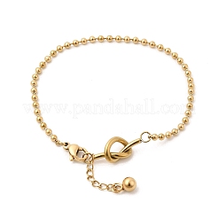 304 Stainless Steel Ball Chain Bracelets for Women&nbsp;BJEW-D407-04G