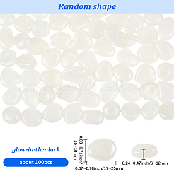 100Pcs Luminous Resin Beads Display Decoration&nbsp;RESI-SP0001-47D