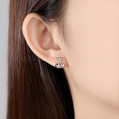 925 Sterling Silver Stud Earrings&nbsp;EJEW-B144-01S