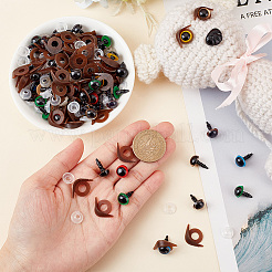 80 Sets 8 Colors Plastic Craft Eyes&nbsp;KY-PH0001-92