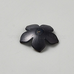 Transparent Resin Sakura Flower Bead Caps&nbsp;RESI-TAC0012-20B