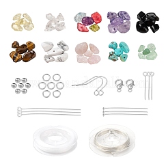Mixed Stone Chip Beads Kit for DIY Jewelry Set Making&nbsp;DIY-FS0002-23