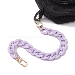 Opaque Spray Painted Acrylic Twist Curb Chain Bag Handles&nbsp;AJEW-BA00145