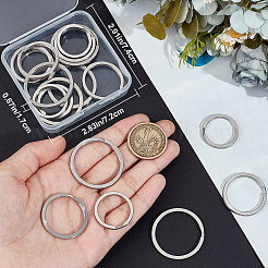 18Pcs 3 Styles 316 Surgical Stainless Steel Keychain Clasps&nbsp;STAS-BBC0005-80