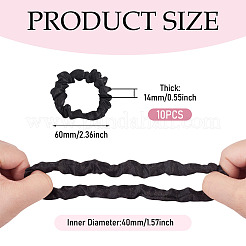 10Pcs Polyester Hair Accessories&nbsp;OHAR-TAD0001-03