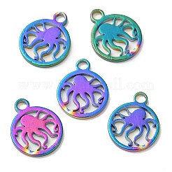 Ion Plating(IP) 304 Stainless Steel Charms&nbsp;STAS-L020-001RC