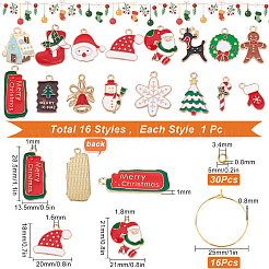 DIY Christmas Wine Glass Charm Making Kits&nbsp;DIY-SC0018-87