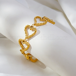 Stylish Stainless Steel Heart Link Chain Bracelets for Women&nbsp;OP5600