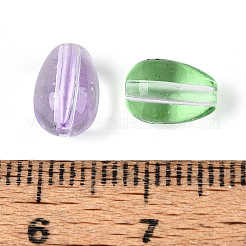 Baking Paint Transparent Glass Beads&nbsp;DGLA-N014-10
