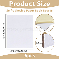 Self-adhesive Paper Book Boards&nbsp;DIY-WH0671-044C