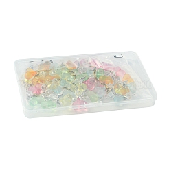 40Pcs 10 Colors Acrylic Glass Pendants&nbsp;PALLOY-FS00018