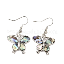Rack Plating Brass Dangle Earrings for Women&nbsp;KK-CBA69D1-02P