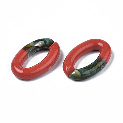 Two Tone Opaque Acrylic Linking Rings&nbsp;OACR-S038-035E