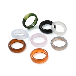 Natural Agate Rings&nbsp;X-RJEW-S042-04-B