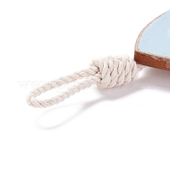 Mediterranean Style Fish Wood Hanging Pendant&nbsp;HJEW-C007-01