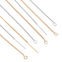 8Pcs 2 Colors Brass Stud Earring Findings&nbsp;KK-FS0001-52