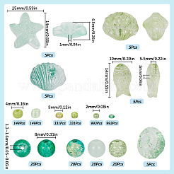 Ocean Theme DIY Seed & Glass Beads Jewelry Making Finding Kit&nbsp;DIY-SC0024-64D