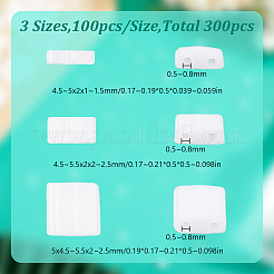 300Pcs 3 Styles 2-Hole Opaque Glass Seed Beads&nbsp;SEED-HY0001-36A