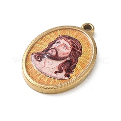 304 Stainless Steel Printed Religion Pendants&nbsp;STAS-G387-03G