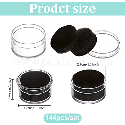 144Pcs Round Transparent Plastic Loose Diamond Packing Small Boxes Sets&nbsp;CON-WH0095-198A