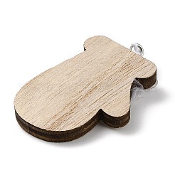 Christmas Unfinished Wood Pendant Decorations&nbsp;WOOD-D026-01A