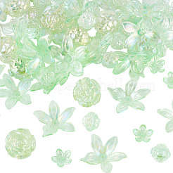 94Pcs 4 Styles Transparent Acrylic Beads&nbsp;TACR-TA0001-84
