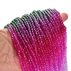 Transparent Painted Glass Beads Strands&nbsp;X1-DGLA-A034-T3mm-A06