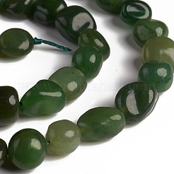 Natural Green Jasper Beads Strands&nbsp;G-D0002-D79