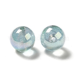 UV Plating Transparent Rainbow Iridescent Acrylic Beads&nbsp;OACR-D010-01H
