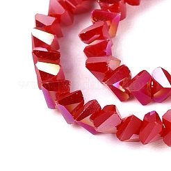 Electroplate Opaque Glass Beads Strands&nbsp;EGLA-Q139-01A-C10