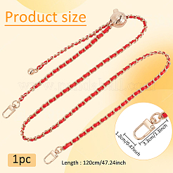 1Pc Adjustable Imitation Leather with Iron Link Purse Chains&nbsp;FIND-AN0001-18