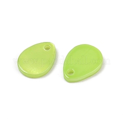 Spray Painted Natural Freshwater Shell Teardrop Charms&nbsp;SHEL-K006-47A