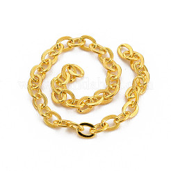 Brass Cable Chains&nbsp;CHC-T008-06B-G-8MM-01
