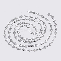 Non-Tarnish 3.28 Feet 304 Stainless Steel Chains&nbsp;X-STAS-P197-038P