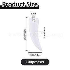 100Pcs Opaque Acrylic Pendants&nbsp;MACR-FH0001-29