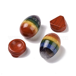 1Pc Chakra Natural Gemstone Egg Shape Display Decorations&nbsp;DJEW-G032-01