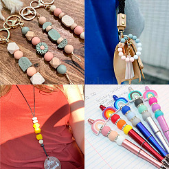 DIY Silicone Beaded Stretch Bracelets Making Kits&nbsp;DIY-TA0010-15
