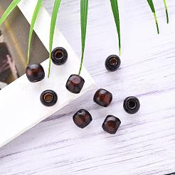 Coconut Brown Barrel Natural Wood Beads&nbsp;X-WOOD-S030-08-LF